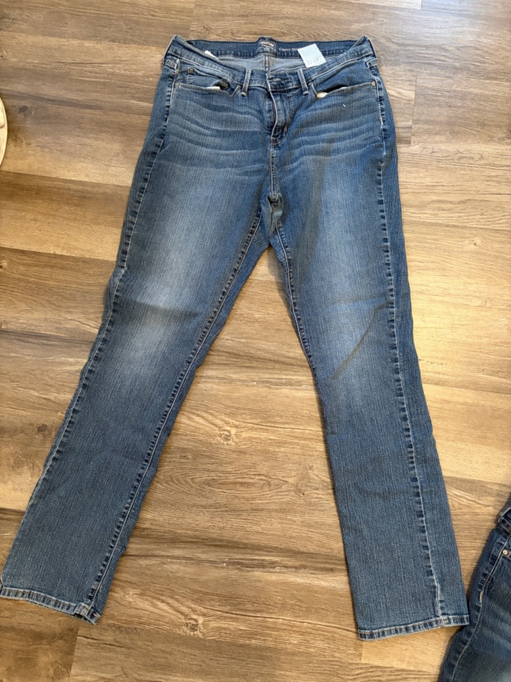 Classic Women's Blue Denim Jeans - Mid Wash Size 16